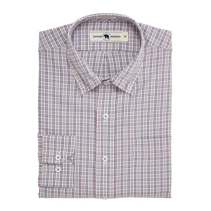 Onward Reserve Boggy Classic Fit Brushed Performance Twill Button Down - Riviera