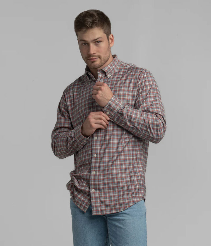 SSCO Men’s Hawthorne Plaid Button Down - Saddle