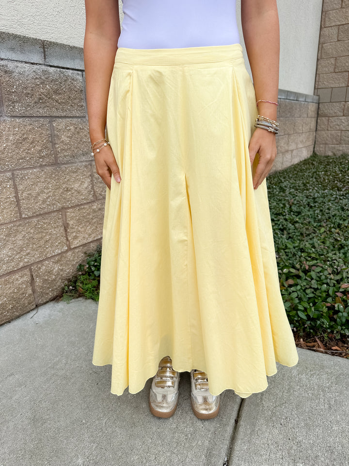 Molly Midi Skirt - Yellow