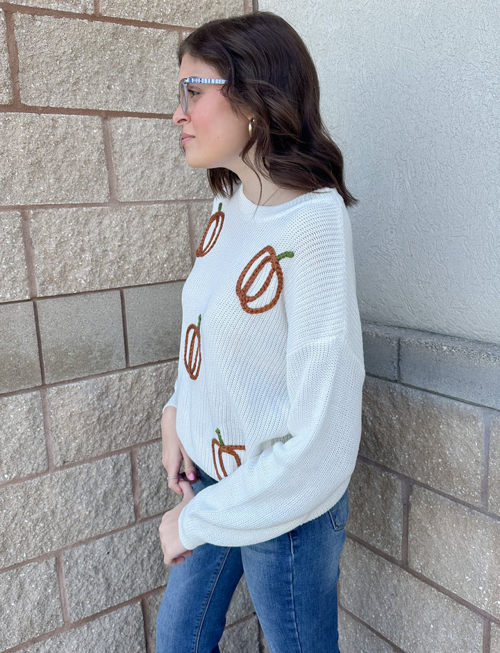 Simply Southern Knit Pumpkin Sweater