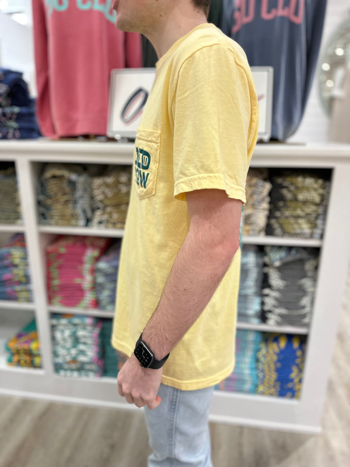 Old Row Gator Hole Pocket S/S T-Shirt - Butter