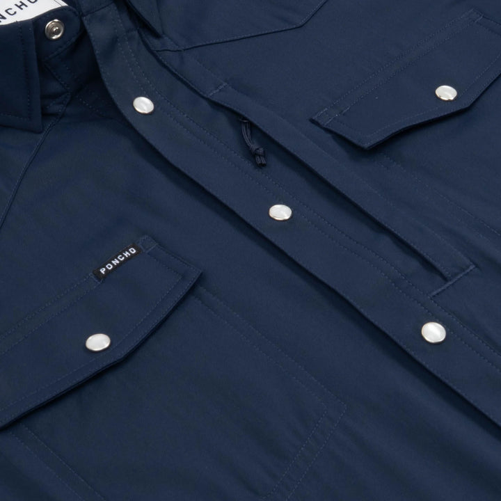 Poncho Men’s “The Del Mar” S/S Regular Shirt - Navy