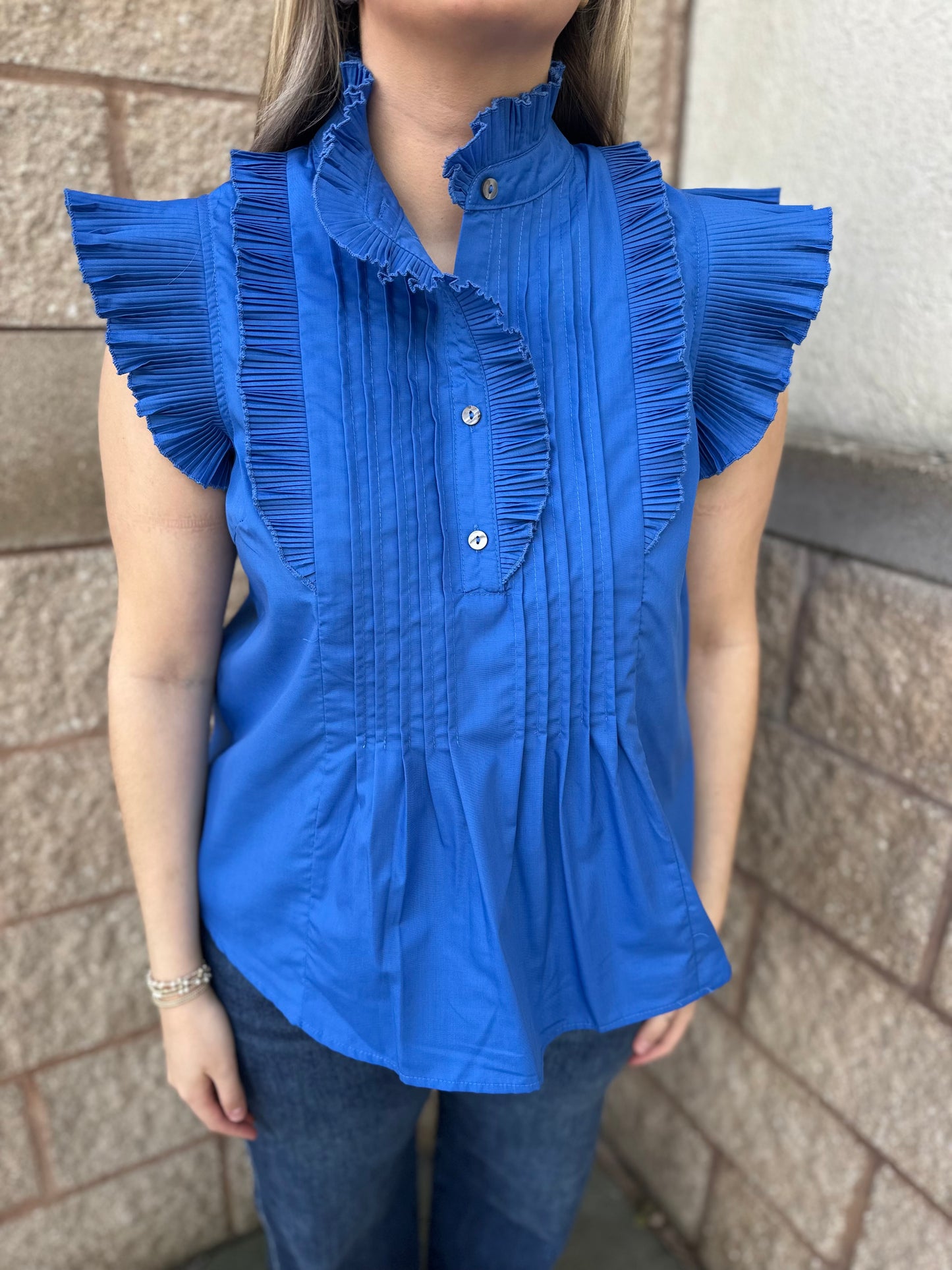 Victorian Ruffled Down Blouse