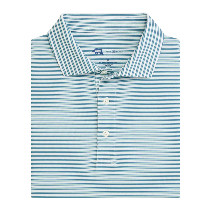 Onward Reserve Guide Stripe Performance Pique Polo - Surf