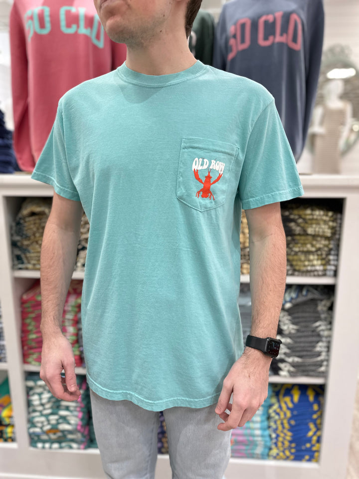 Old Row The Crawdaddy Pocket S/S T-Shirt - Chalky Mint