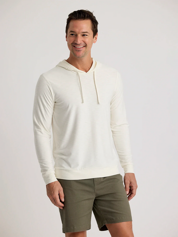 Free Fly Men’s Bamboo Slub Hoodie II - Sea Salt