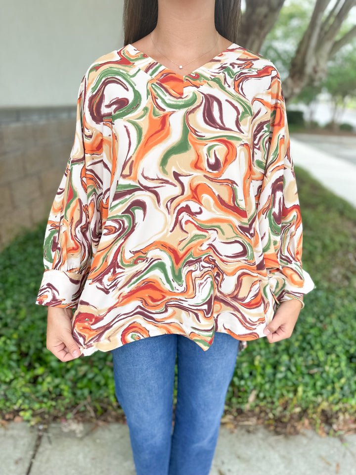 Janet Watercolors Top