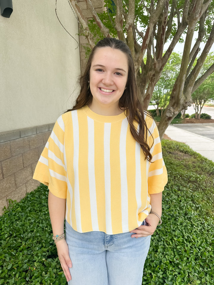 Seaside Stripe Knit Top
