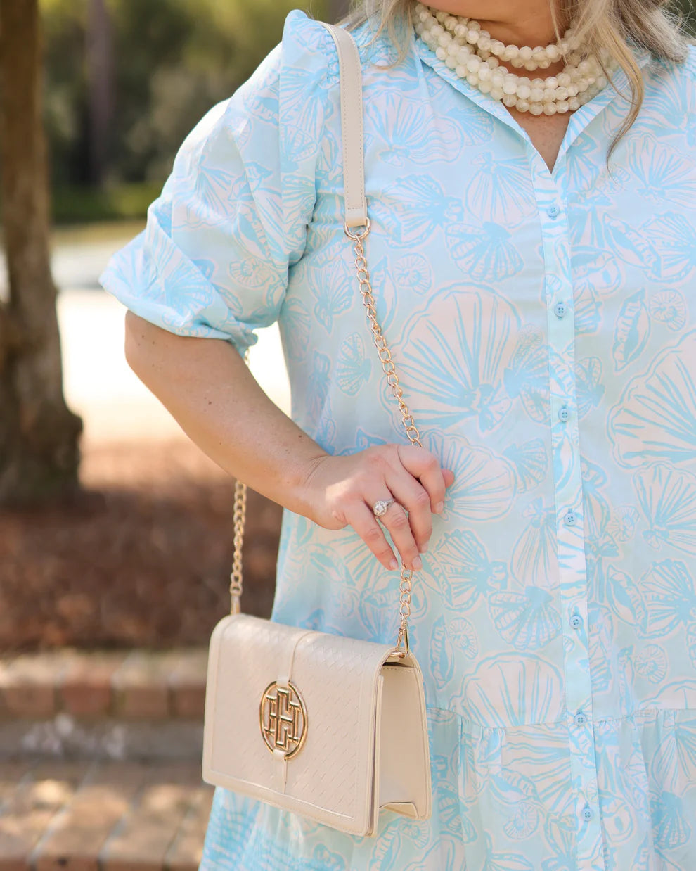 CH Cecilia Crossbody - Woven Almond