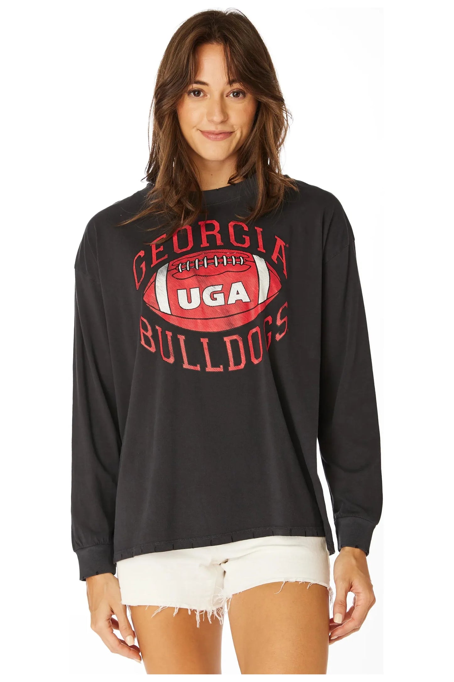UGA Vintage Football Long Sleeve Tee