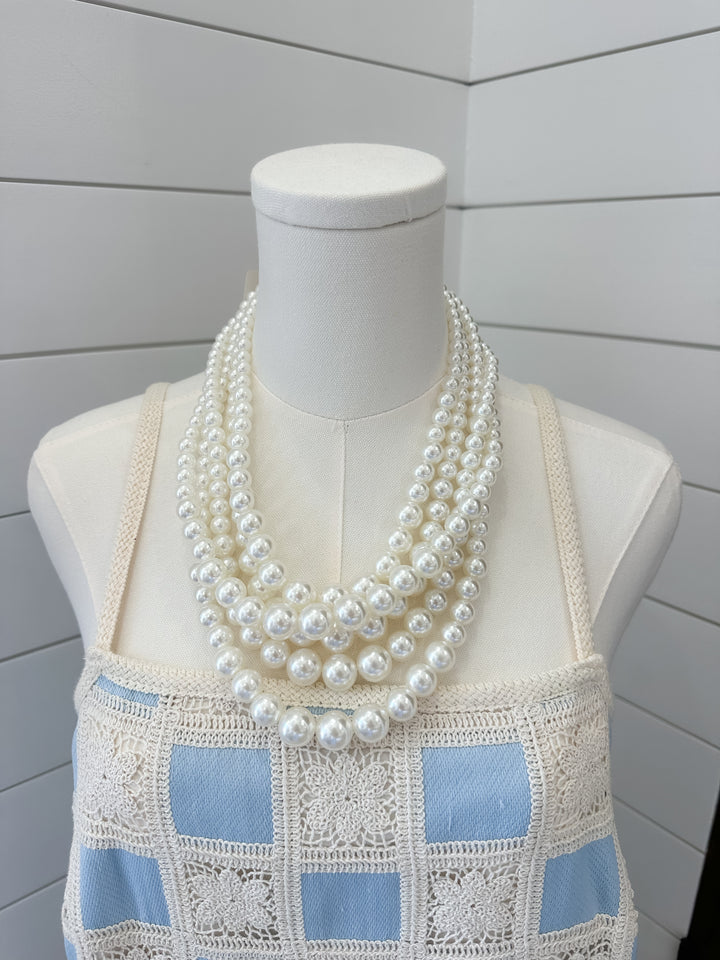 Layered Pearl Necklace