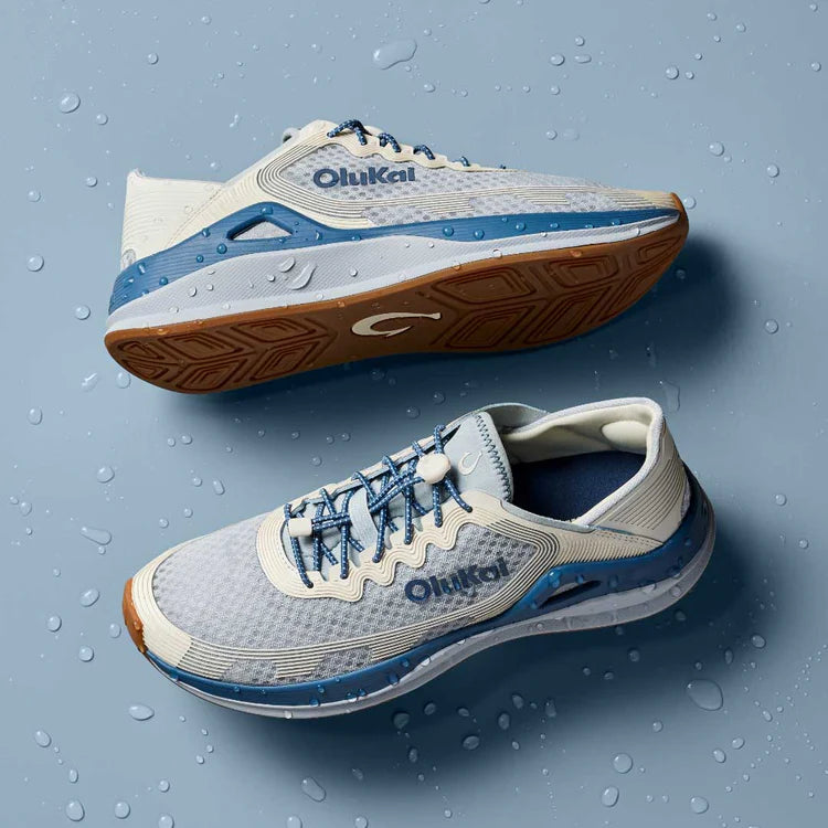 Olukai Men’s ‘Ahi Performance Marine Shoe - Blue Pearl|White Sand
