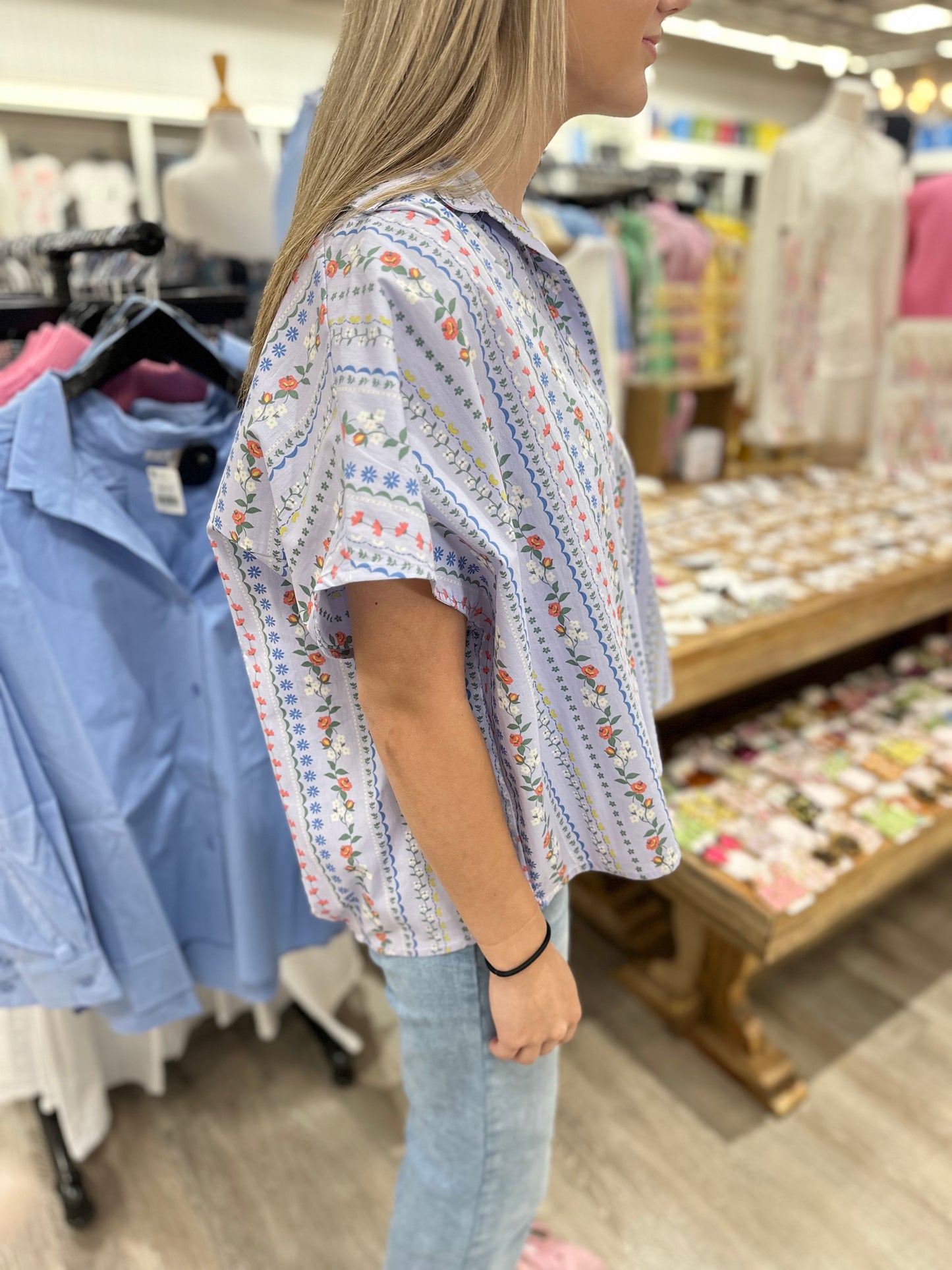 French Vine Collar Top
