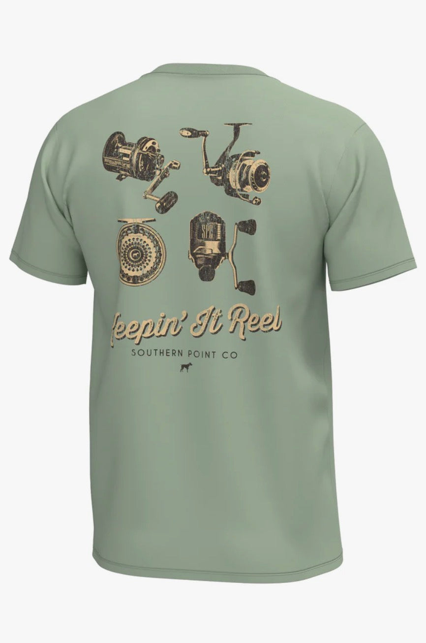 SPC Youth Keepin’ it Reel S/S Pocket T-Shirt - Smoke Green