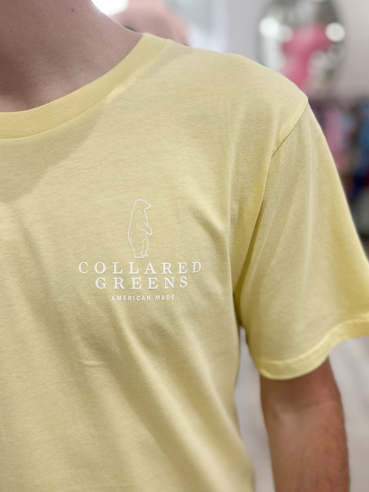 Collared Greens Jeep Dog S/S T-Shirt - Yellow