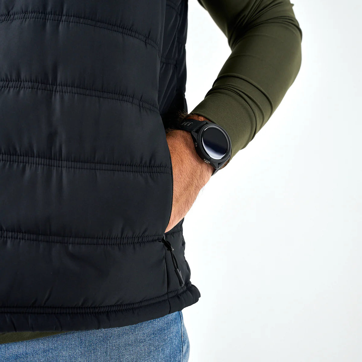 Burlebo Puffer Vest - Black