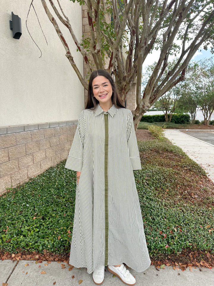 Savannah Stripes Maxi Dress