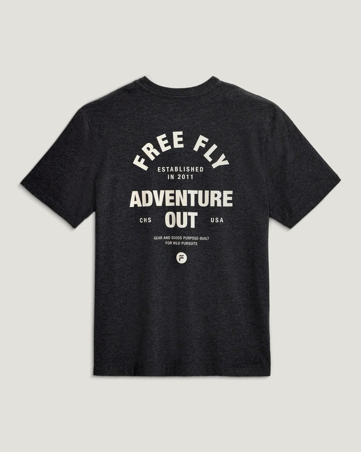 Free Fly Men’s Gear & Goods Pocket S/S T-Shirt - Heather Black