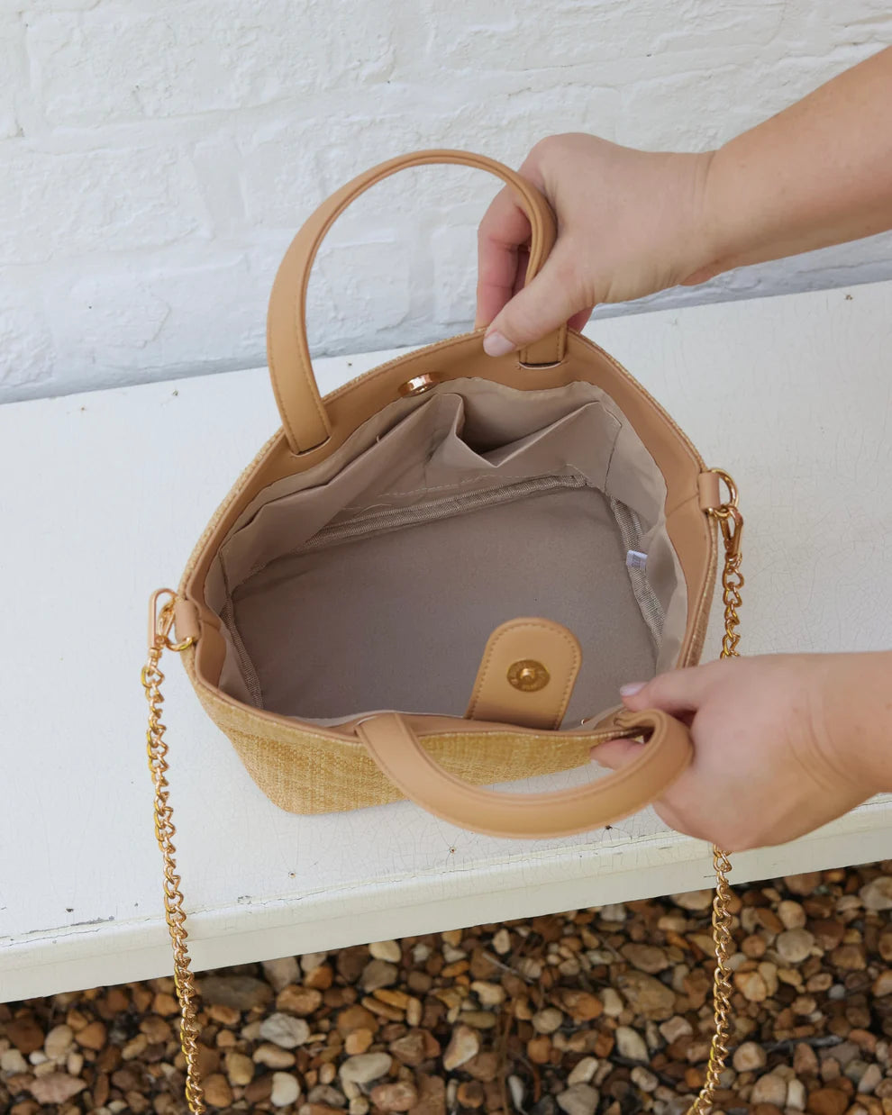 CH Maren Mini Tote - Natural VQ