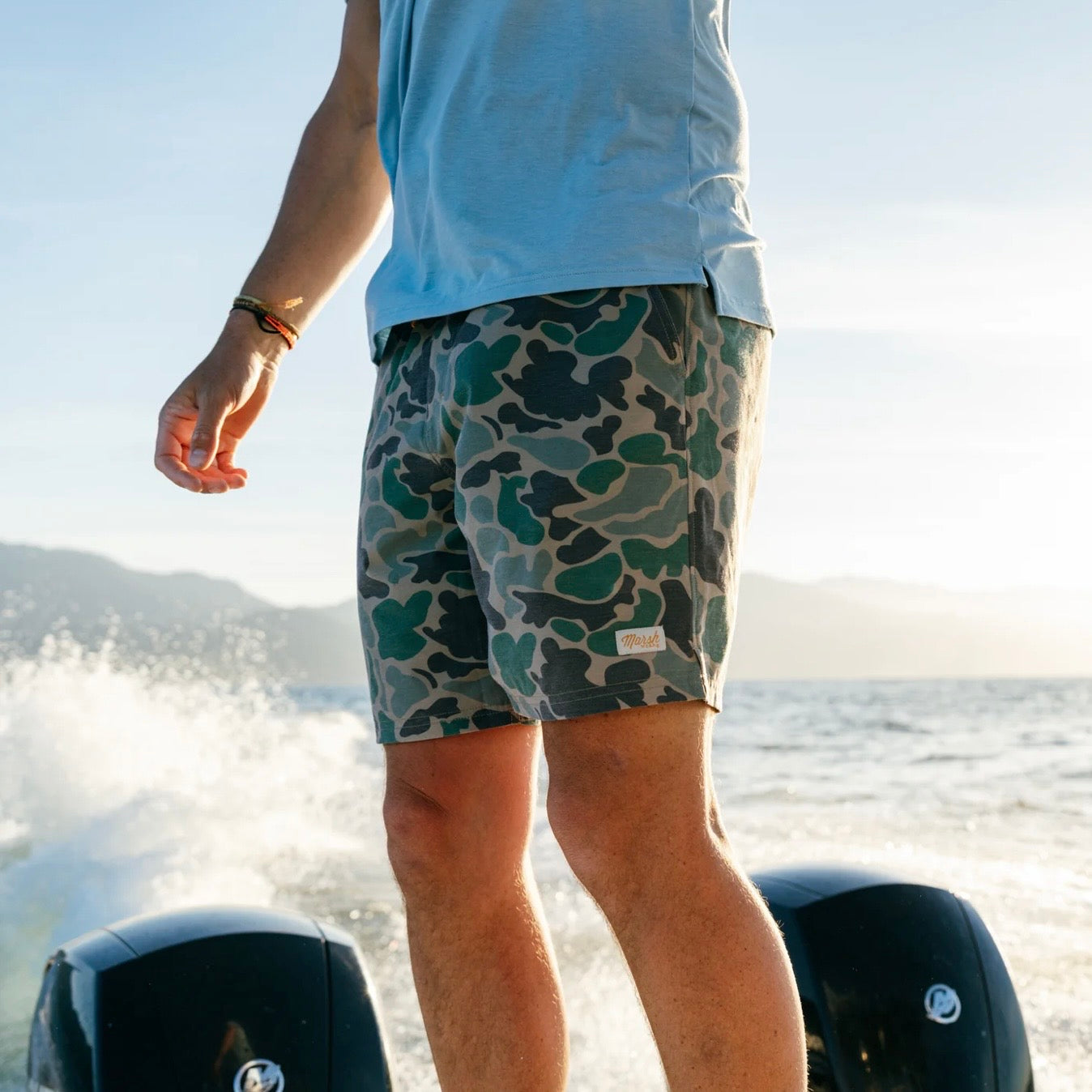 Marsh Wear Men’s Fulton 6” Volley Short - Green Mallard Camo