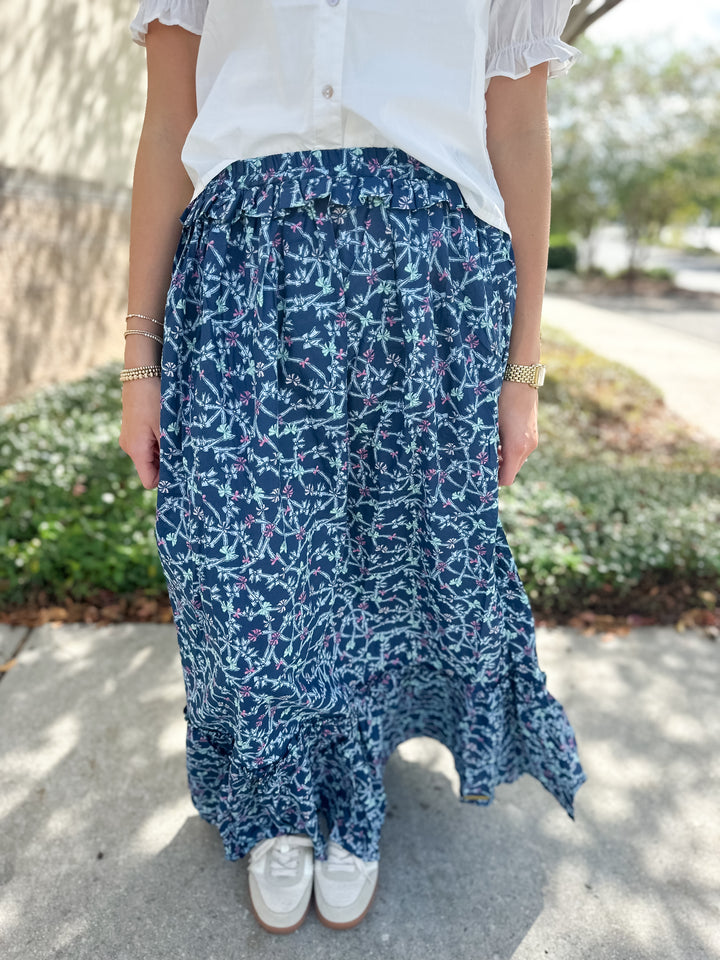 Ophelia Maxi Skirt - Blue Ribbon