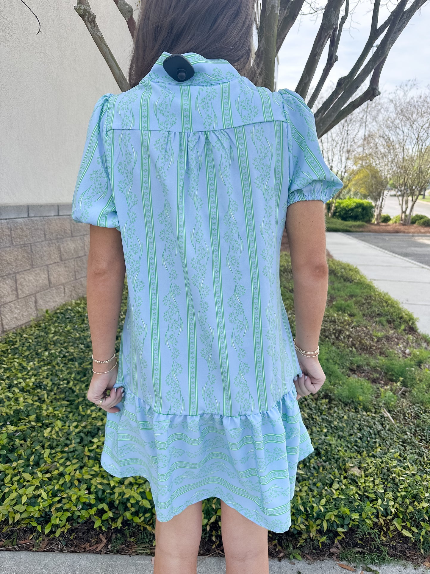 Nancy Dress - Nancy Garden Lace Green