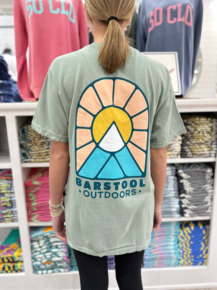Barstool Outdoors Mountain Pane Pocket S/S T-Shirt - Bay