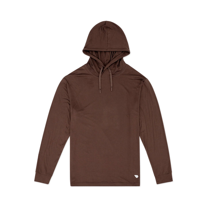 Burlebo Men’s Performance Hoodie - Heather Brown
