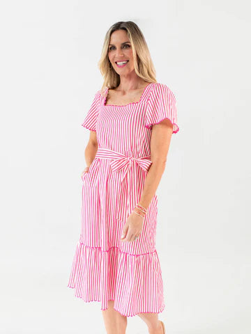 Emery Dress - Lined Up Pink