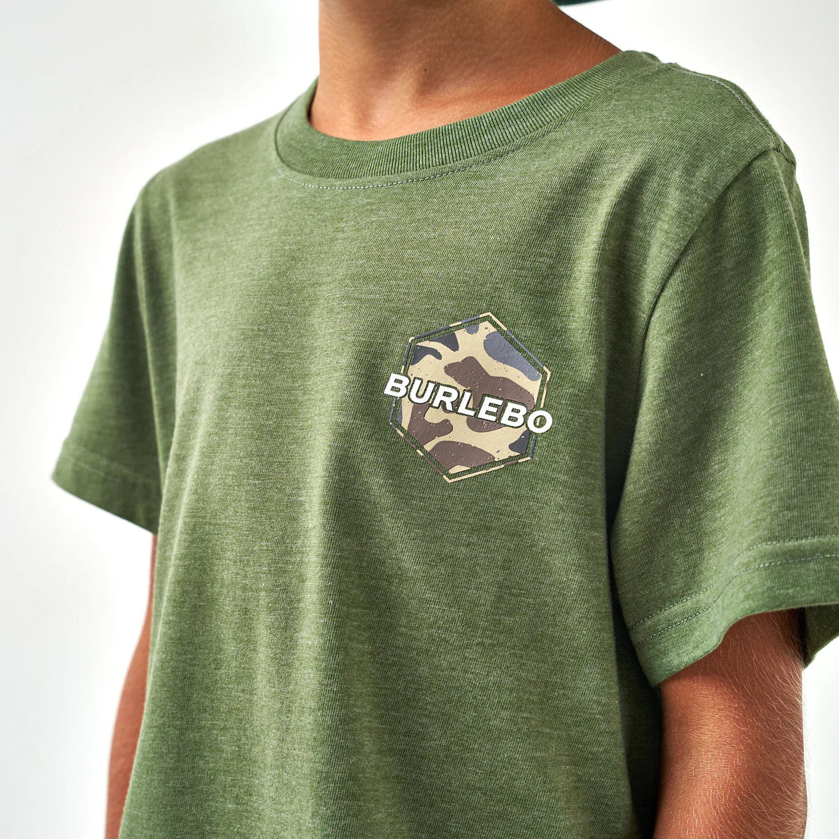 Burlebo Youth Rad Dude S/S T-Shirt - Heather Olive