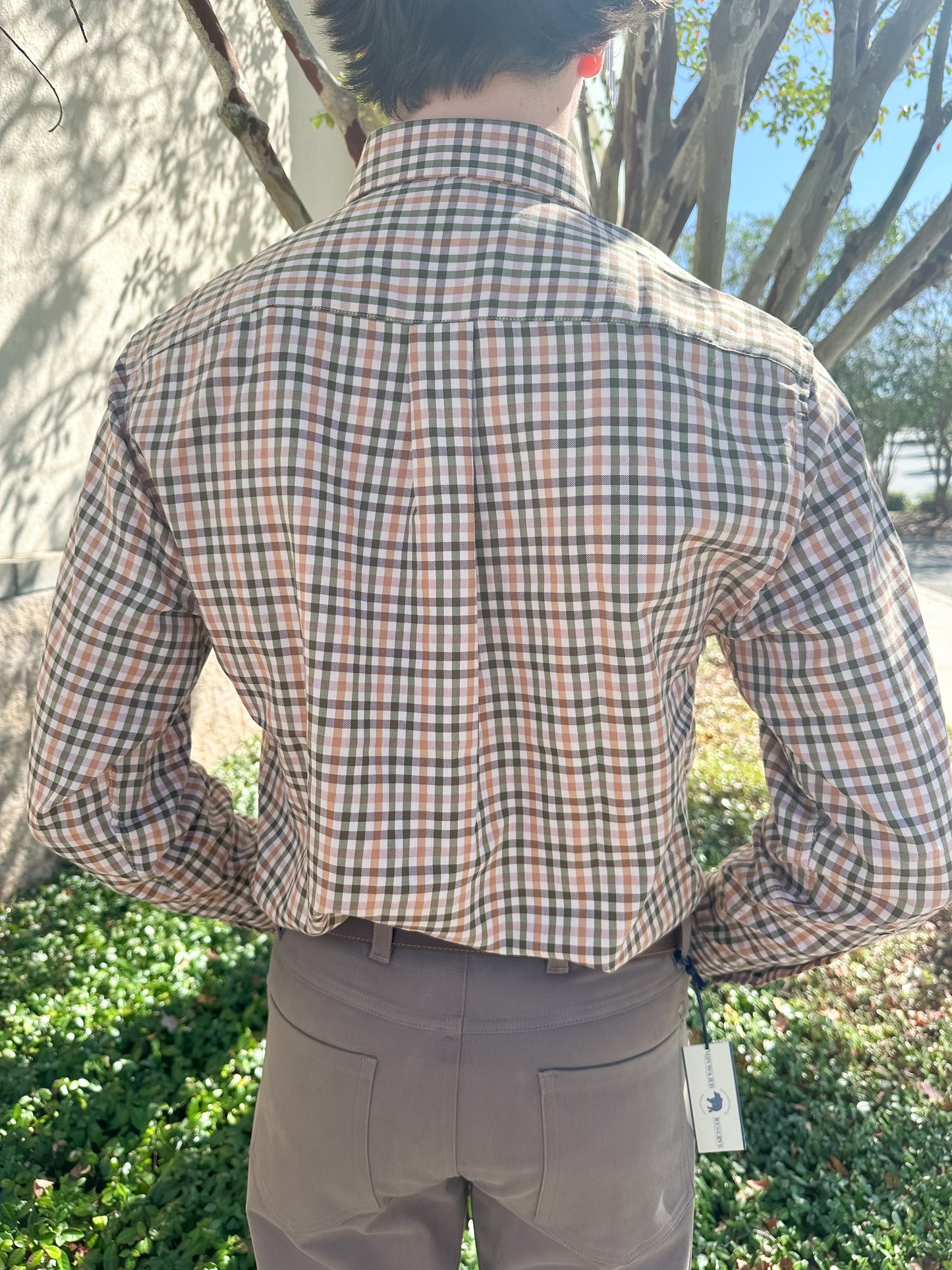 S. Casanova F25 Maxwell Check Button Down - Hickory Bend