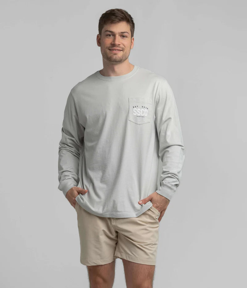 SSCO Men’s Winged Pursuit L/S Pocket T-Shirt - Oyster