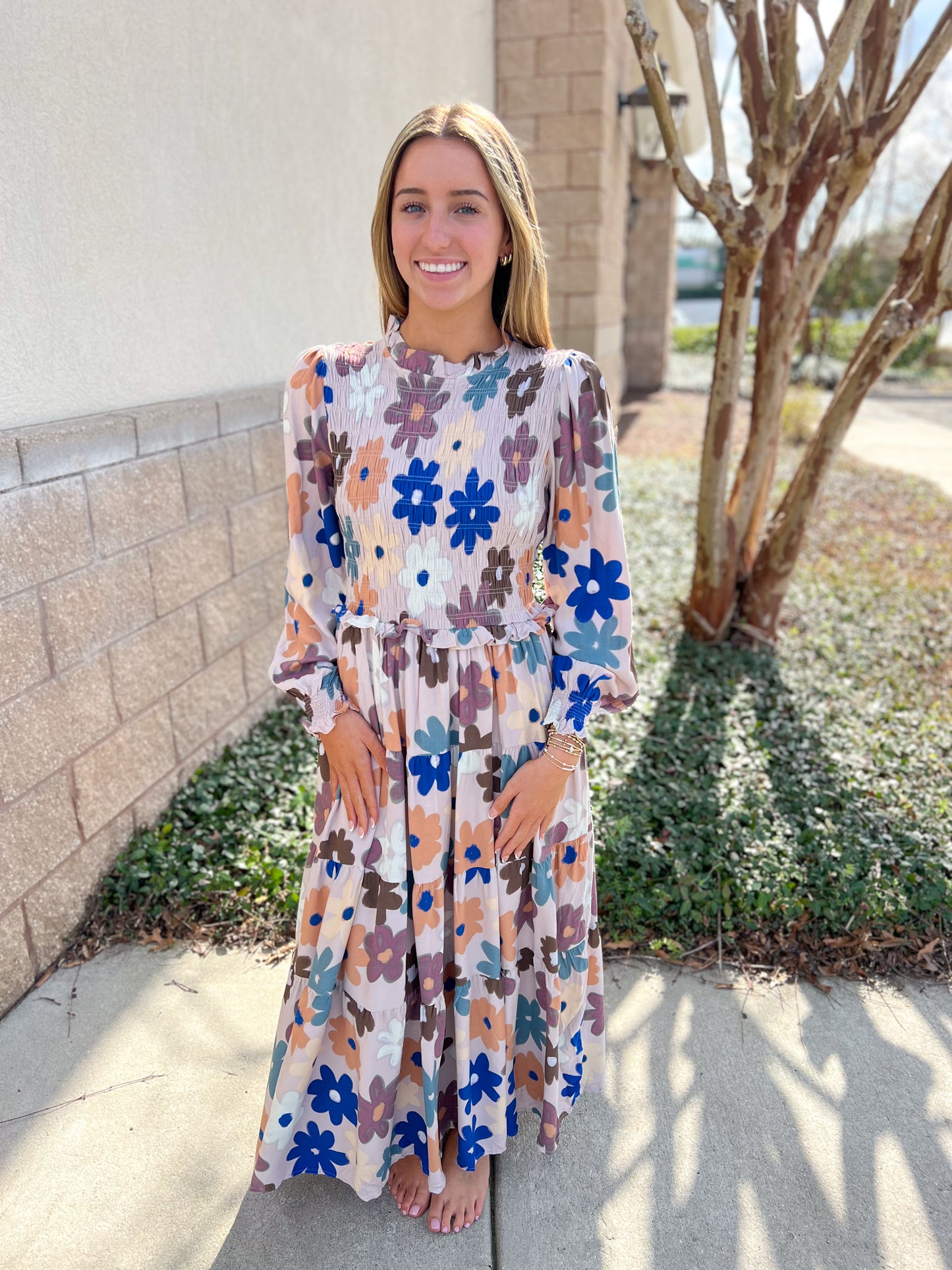 Tracy Smocked Maxi