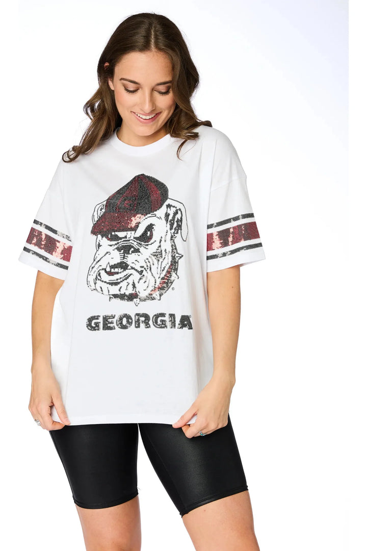 UGA Sequin Grand Tee