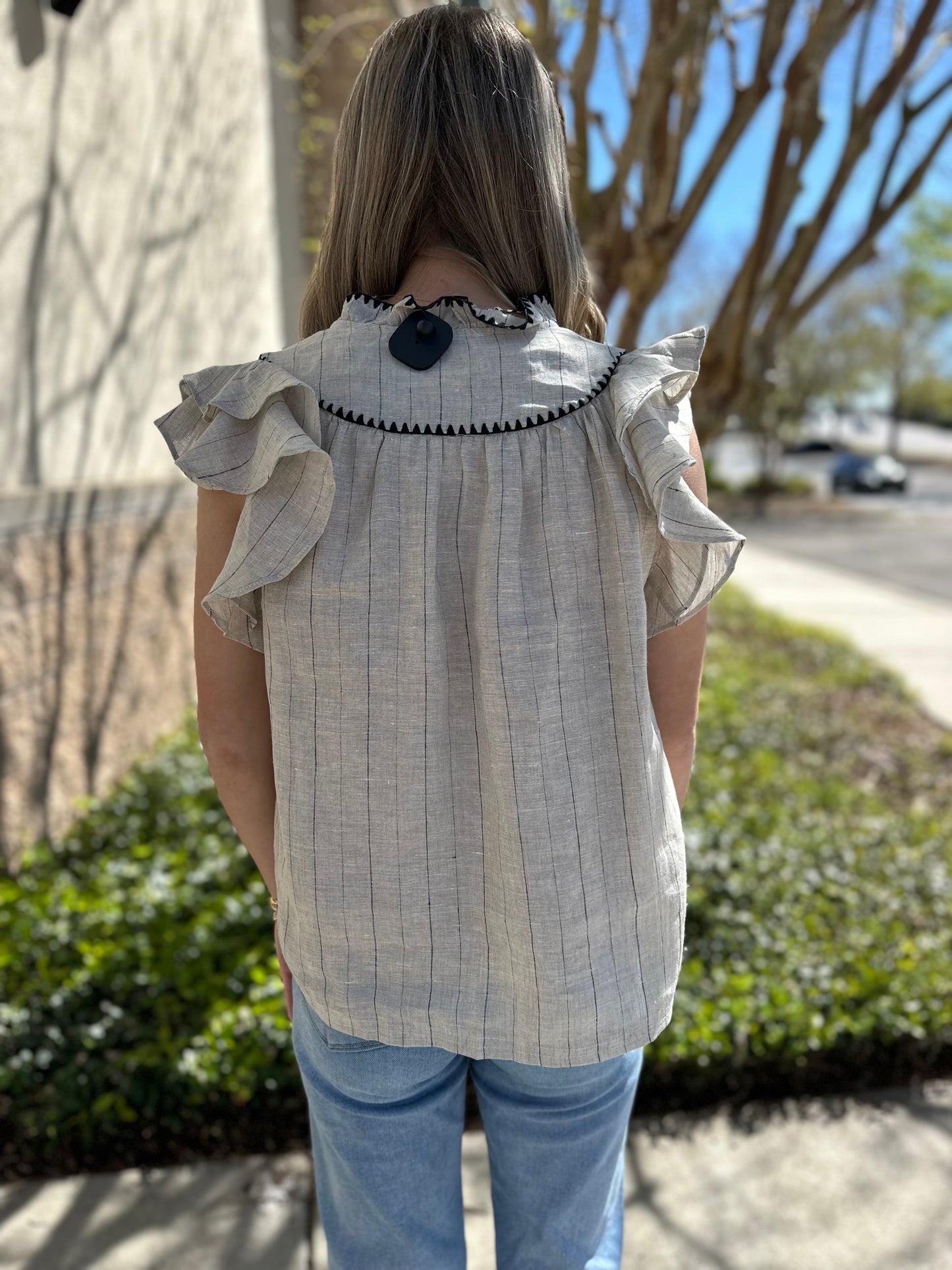 Asher Linen Top