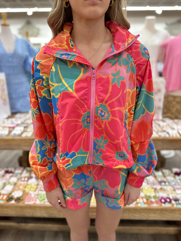 Faris Floral Windbreaker