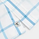 Genteal Spring ‘25 Windowpane Sport Shirt - Shy Blue