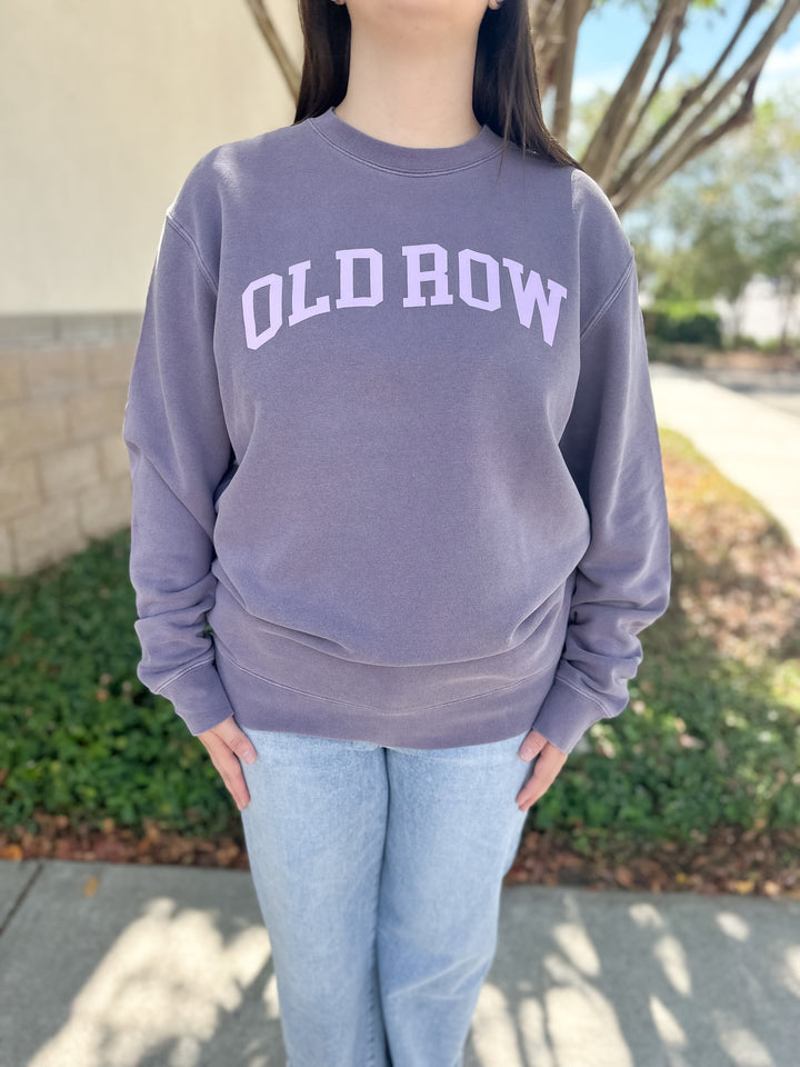 Old Row Logo Sweatshirt - Plum