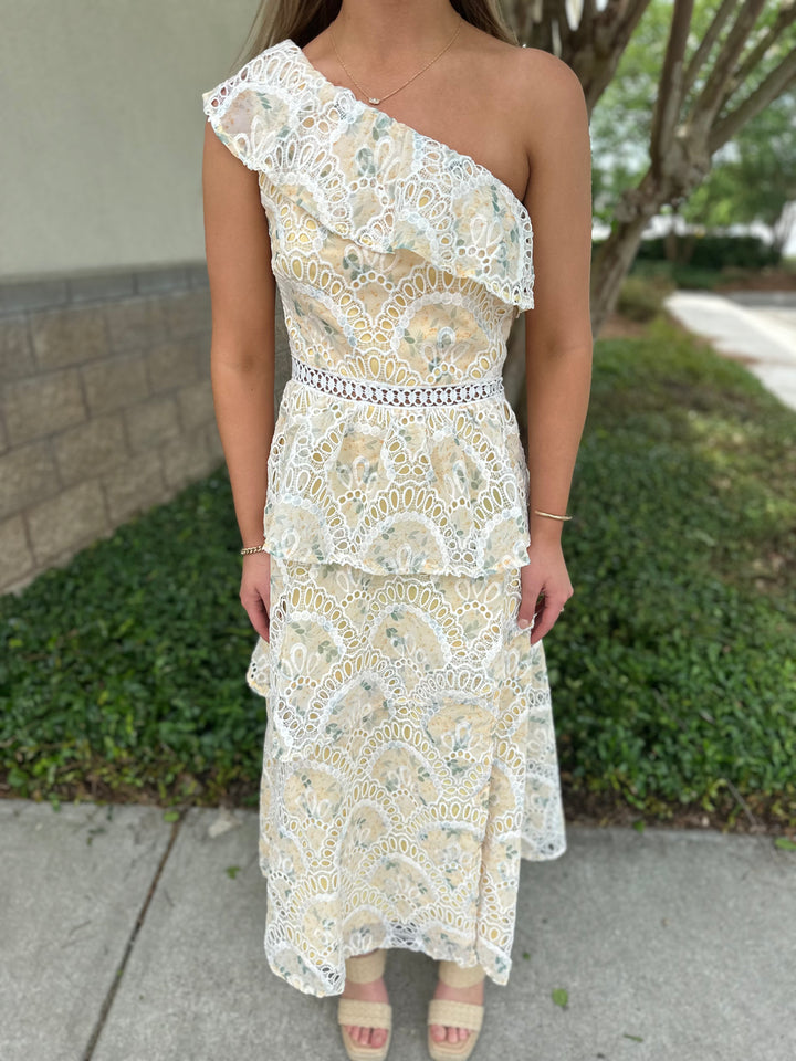 Mia One-Shoulder Midi Dress