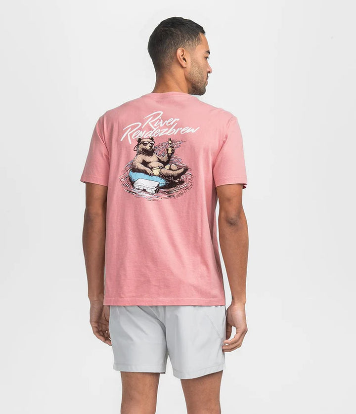 SSCO Men’s River Rendezbrew S/S Pocket T-Shirt - Mauveglow
