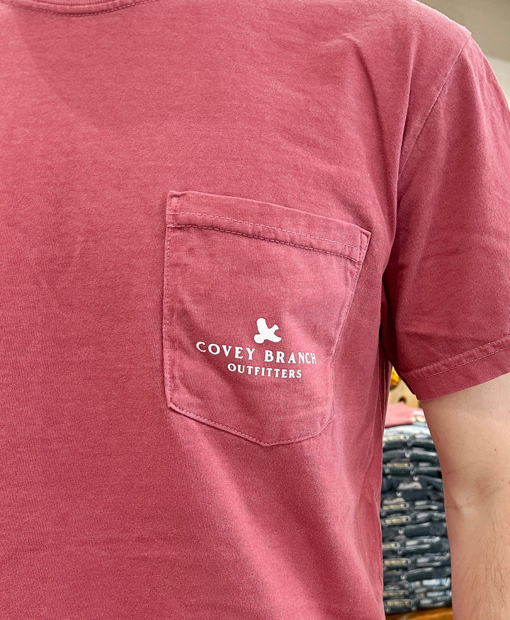 CB Lowndes Martin Statium S/S Pocket T-Shirt - Brick