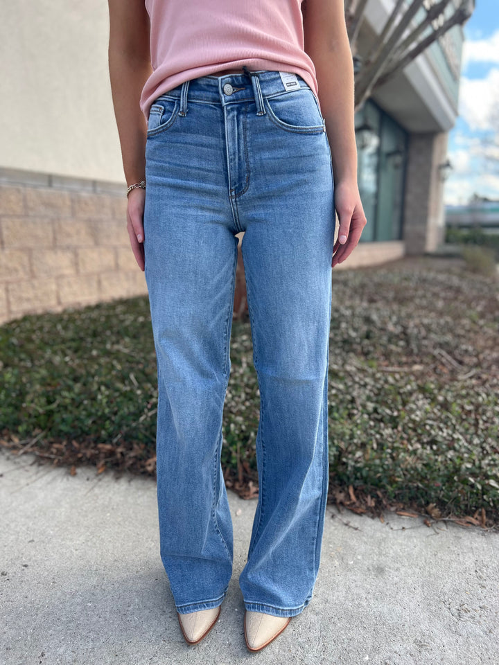 Zoey Judy Blue Retro Wide Leg Jean