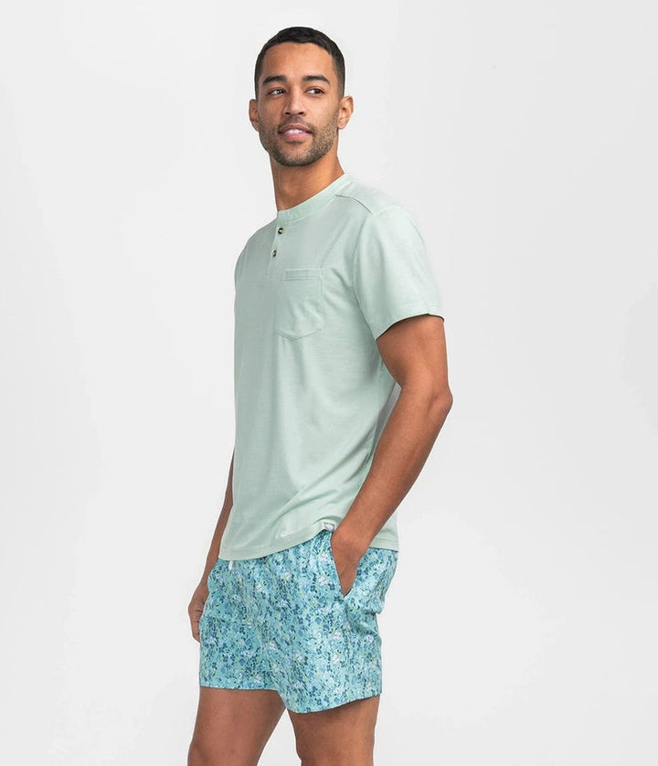 SSCO Men’s Max Comfort S/S Henley - Herbal Mist