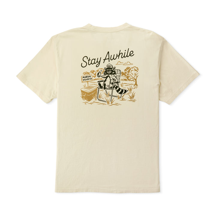 Marsh Wear Men’s S26 Stay Awhile S/S T-Shirt - Vintage White