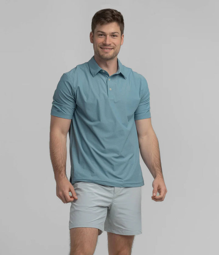 SSCO Men’s Next Level Performance Polo - Smoke Blue
