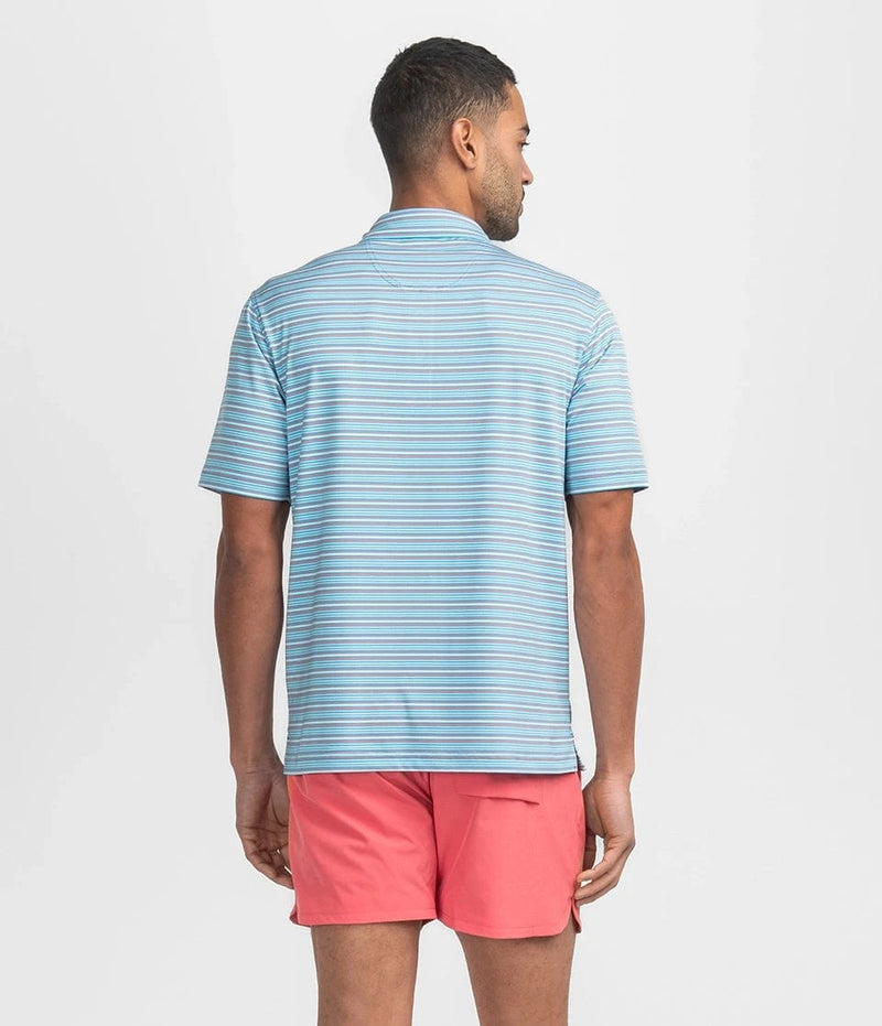 SSCO Men’s Sawgrass Stripe Performance Polo - Marina