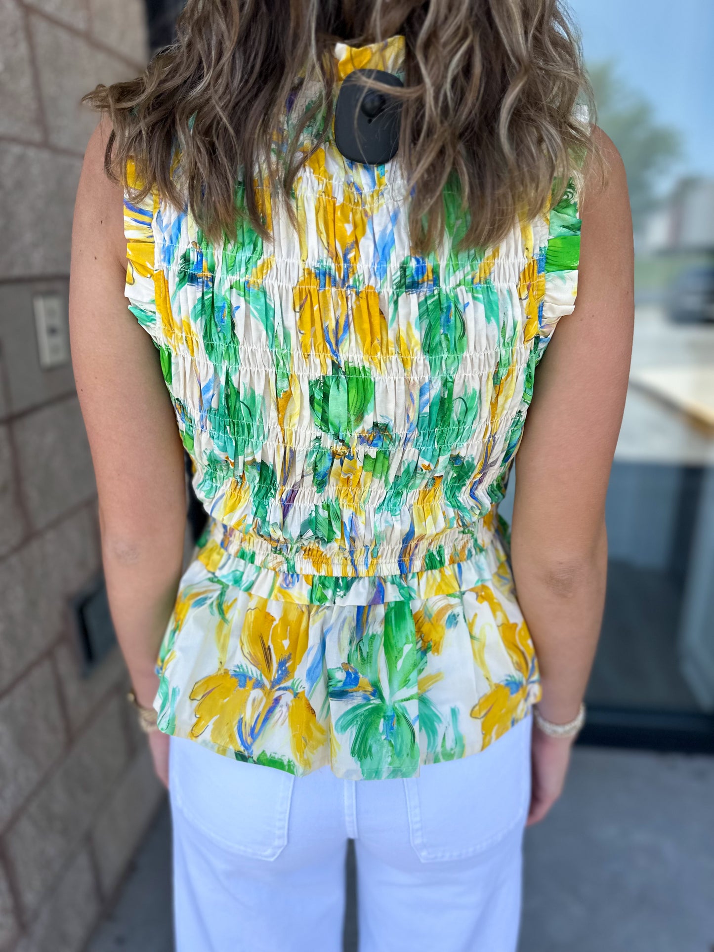 Sawyer Bow Smocked Tank