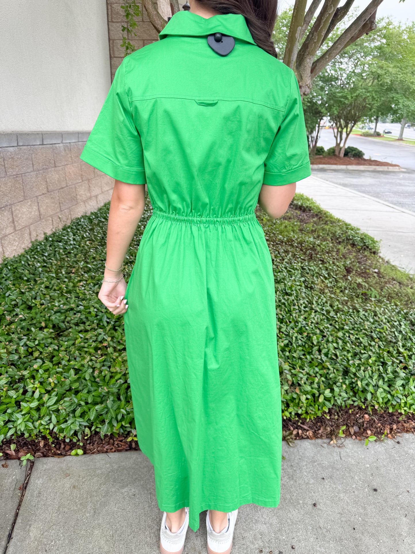 Henry Midi Dress - Green