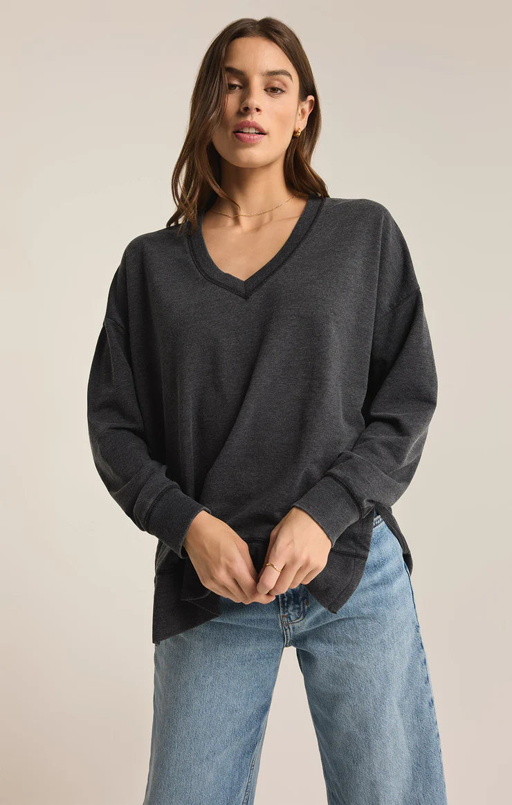 Modern V-Neck Weekender Sweatshirt Z Supply