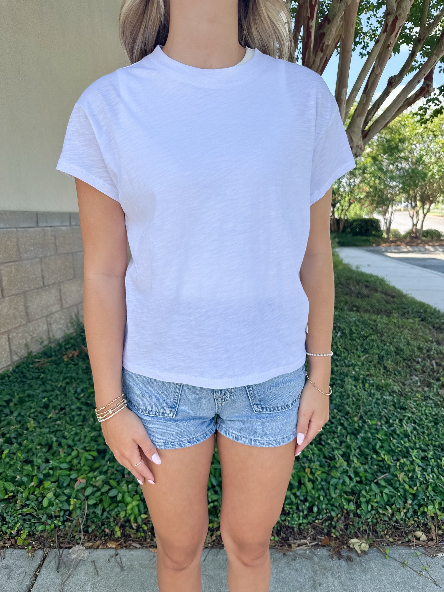 Modern Slub Tee - White